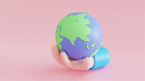 Premium Photo | 3d Earth world map illustration globe 3d render illustration