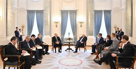 Ilham Aliyev held expanded meeting with President of Germany Frank-Walter Steinmeier in Berlin ...