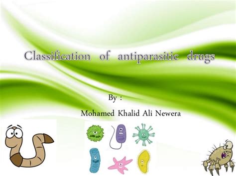 Classification of antiparasitic drugs