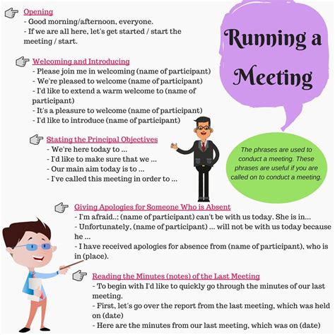 English for Business: Useful Phrases to Use During A Business Meeting - ESLBUZZ