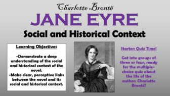 Jane Eyre - Social and Historical Context! by TandLGuru | Teaching Resources