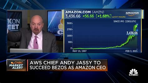 Cramer on AWS chief Andy Jassy succeeding Bezos as Amazon CEO