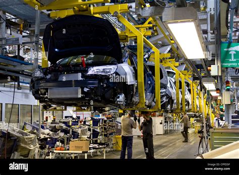 The assembly line at the Vauxhall factory, Ellesmere Port, home of the Vauxhall Astra Stock ...