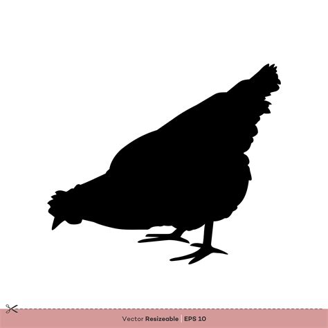 Farm Animal - Chicken Silhouette Vector Logo Template Illustration Design - Download Free Vector ...