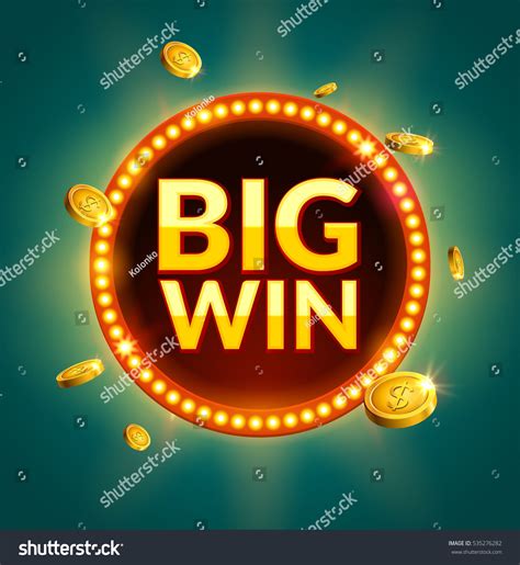 Big Win Glowing Retro Banner Online Stock Vector (Royalty Free) 535276282 | Shutterstock