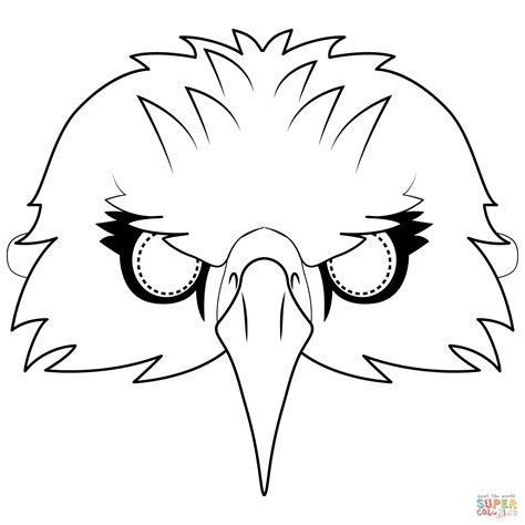 Owl Mask, Bird Masks, Templates Printable Free, Free Printable Coloring Pages, Eagle Mask ...