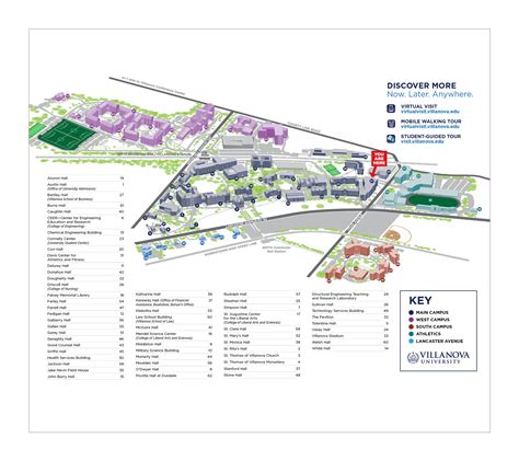 Villanova West Campus Map