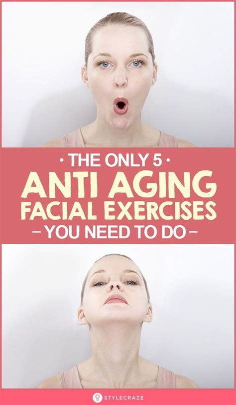 5 Best Anti Aging Facial Exercises: Just like you have toned your body, you can also tone your ...