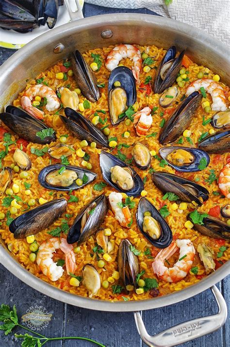 An easy version of the classic Spanish dish Seafood Paella