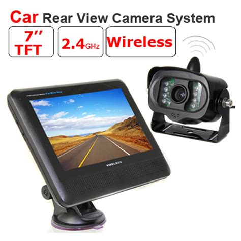 2.4GHZ Wireless Car rear view camera system with 7 inch LCD monitor and waterproof night vision ...