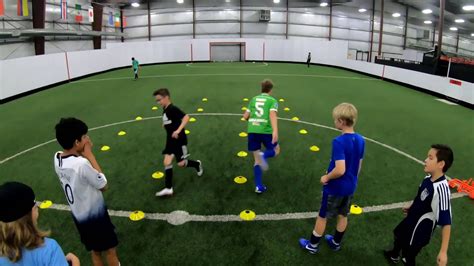 Soccer Training Drills #14 - Youth Soccer Drills to Improve Different Soccer Skills - YouTube