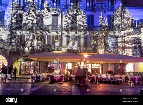 Como Christmas light, Como Lake, Lombardy, Italy,Europe Stock Photo - Alamy