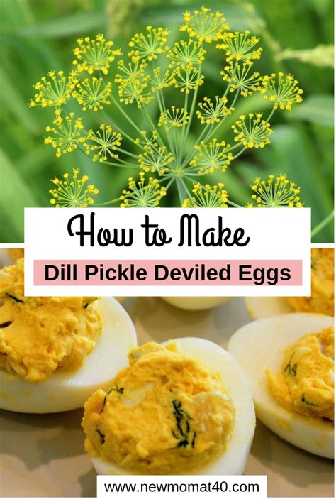 Dill Deviled Eggs - New Mom at 40