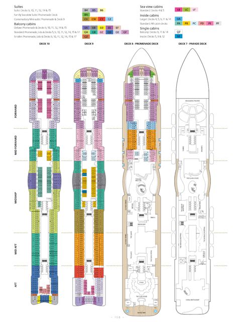 P&O Iona - Where's My Cabin (Deck Plan) — Cruise Lowdown