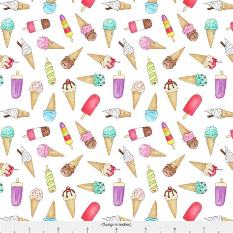 Ice Cream Fabric Ice Creams And Lollies Small By Hazel