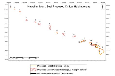 Hawaiian Monk Seal Critical Habitat Map and GIS Data | NOAA Fisheries