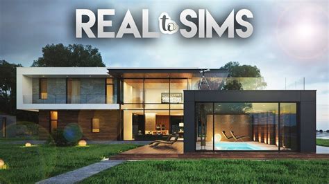 4+3 MODERN HOUSE | Real To Sims #8 | The Sims 4 Speed Build - YouTube