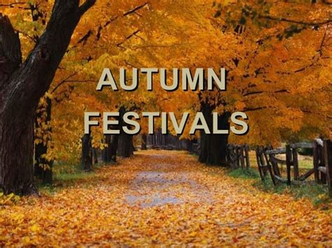 Autumn festivals