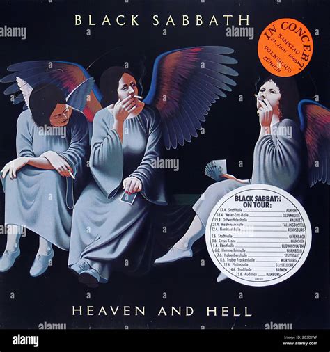 Black Sabbath Heaven and Hell DIO Vertigo - Vintage 12'' vinyl LP Cover Stock Photo - Alamy