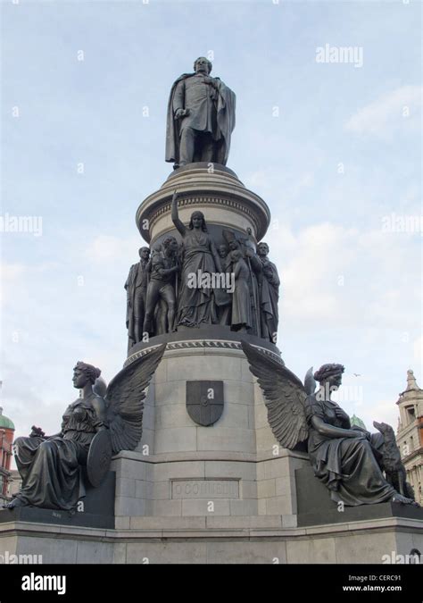 Daniel O'Connell statue on O'Connell Street in Dublin Ireland Stock Photo - Alamy