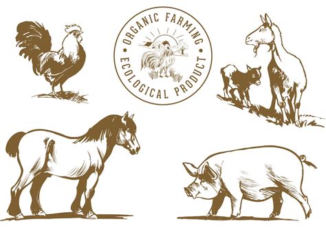 Vector Illustration Different Farm Animals High Resol - vrogue.co