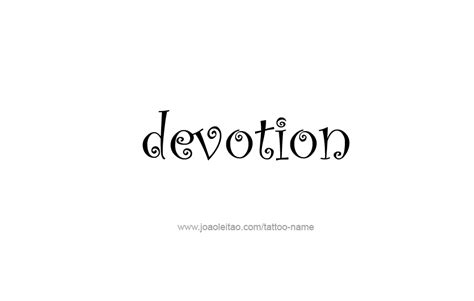 Devotion Feeling Name Tattoo Designs - Tattoos with Names