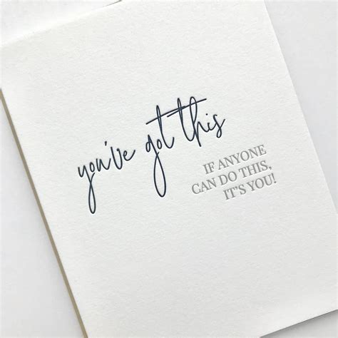 You've Got This, Encouragement Card, Motivational Card, Inspirational ...