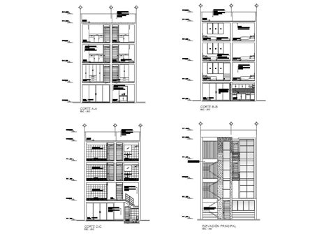 Small Apartment Building Elevation Design Free Dwg Fi - vrogue.co