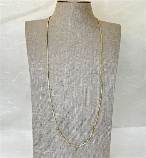 14K Yellow Gold 30" Foxtail Chain Necklace - Gem