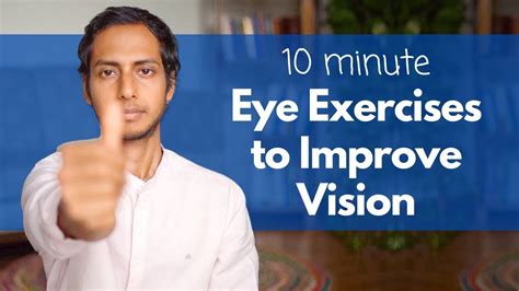 10 Minute Eye Exercises to Improve Eyesight | आँखों का नंबर कम करने के लिए व्यायाम - YouTube