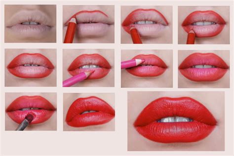 Bold Red Lipstick Tutorial Step by Step for Christmas - Galstyles.com