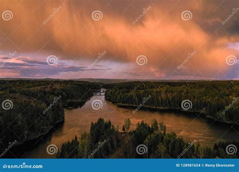 Smaalenene Bridge in Norway Over River Glomma Stock Photo - Image of ...