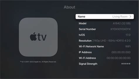 Find the serial number for your Apple TV – Apple Support (UK)