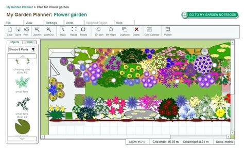 perrenial garden layout garden layout planner online perennial shade ...