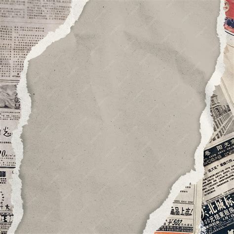 Premium PSD | Ripped old newspaper on brown background