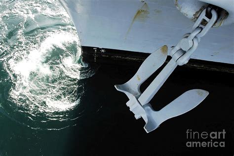 The Port Side Mark II Stockless Anchor Photograph by Stocktrek Images - Fine Art America