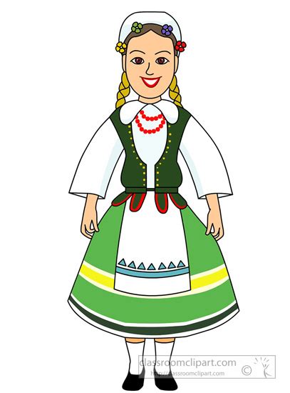 Culture Clipart - traditional-cultural-costume-woman-poland-clipart ...