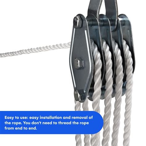 Snapklik.com : Block And Tackle Pulley System - Rope Hoist Pulley ...