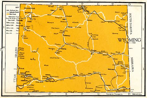 Map Of Us Wyoming – Topographic Map of Usa with States