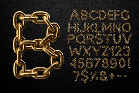 Golden Chain Font :: Behance