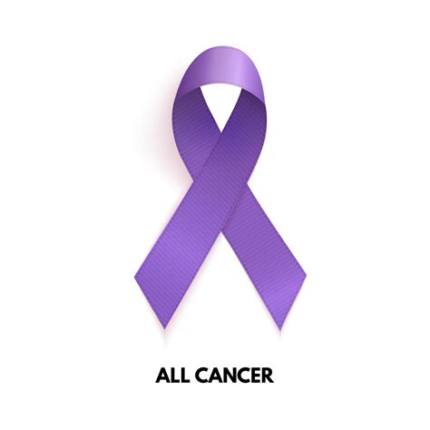 Lavender Ribbon. Cancer sign. Vector Illustration 3058140 Vector Art at ...