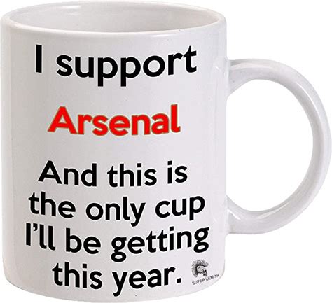 Arsenal Premier League Football Cup, Gift for Arsenal Supporters, Tea ...