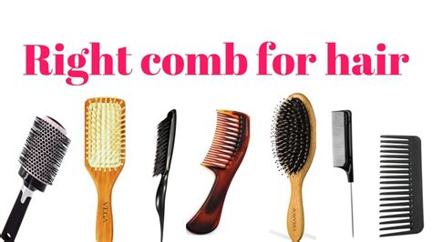 Type of hair combs you must know for good hair//Right comb for your hair//Hair comb guide and ...