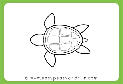 How to Draw a Turtle - Step by Step Drawing Tutorial - Easy Peasy and Fun