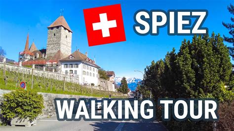 Spiez Switzerland Walking Tour in 4k - YouTube