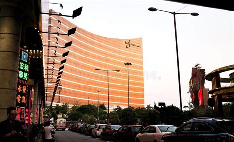 Front Facade of Wynn Hotel in the Afternoon in Macau Editorial Photography - Image of holiday ...