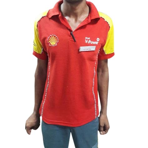 Half Sleeves Red Cotton Petrol Pump Uniform at Rs 400/piece in Rajkot | ID: 23687901630