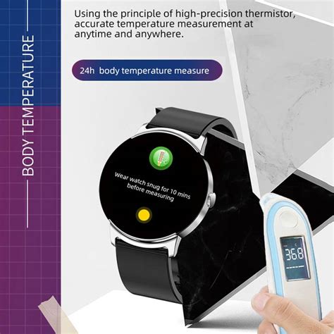 Smart Watch With Blood Glucose Monitor And Body Temperature