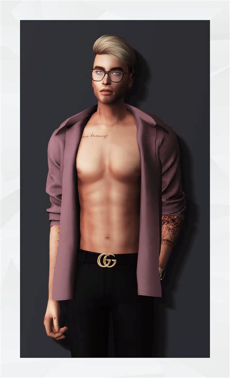 Open Shirt II by Gorilla X3 | Sims 4 male clothes, Sims 4 men clothing ...