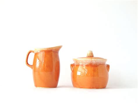 RESERVED FOR JEFF Hull Pottery Tangerine Dripware Creamer | Etsy | Hull pottery, Pottery, Mid ...